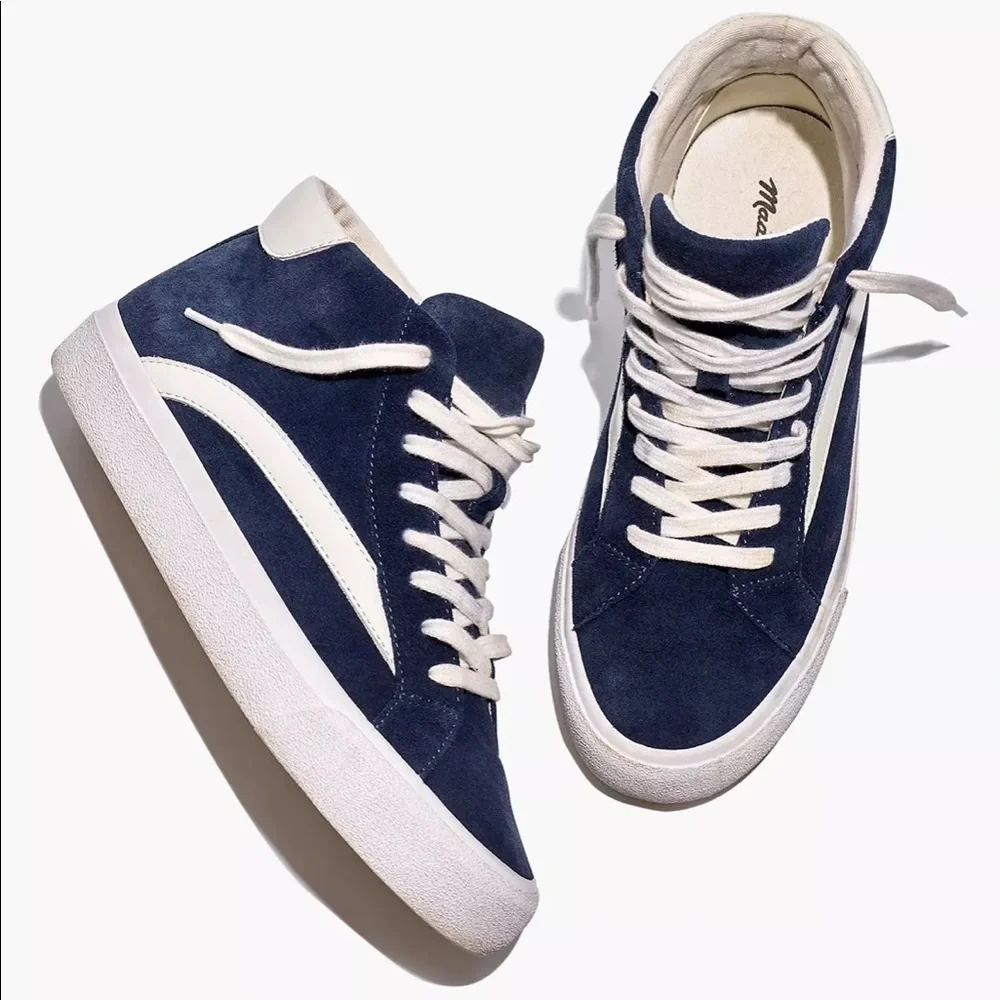 MADEWELL High-Top Sidewalk Sneakers in Suede - Picture 4 of 4